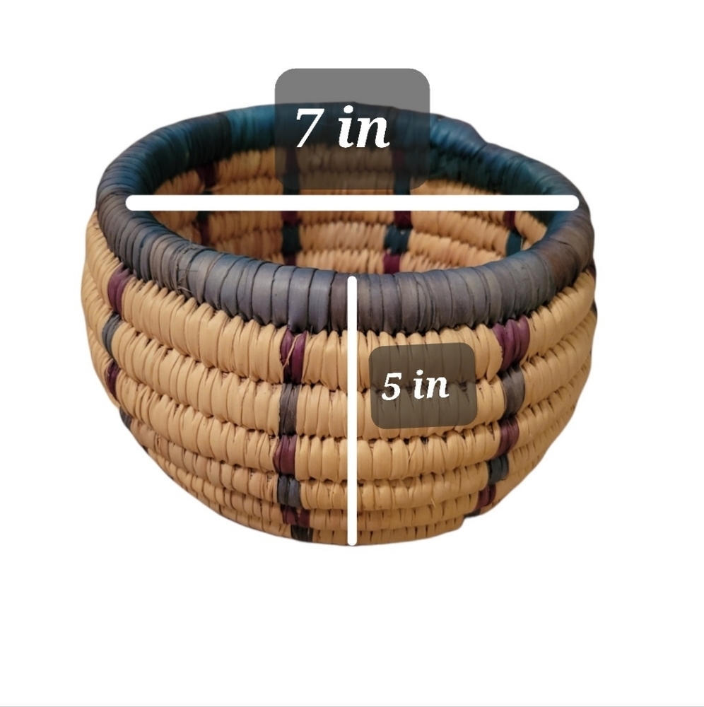 African native American storage house decor Basket Boho basket with lid - Picture 7 of 7